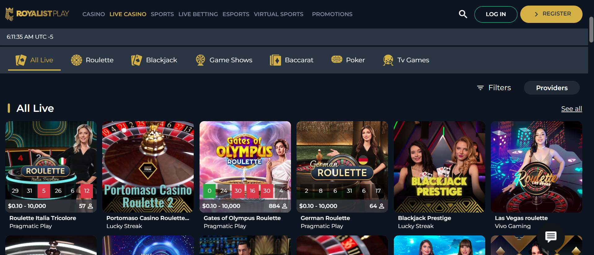 Royalistplay Casino Seite